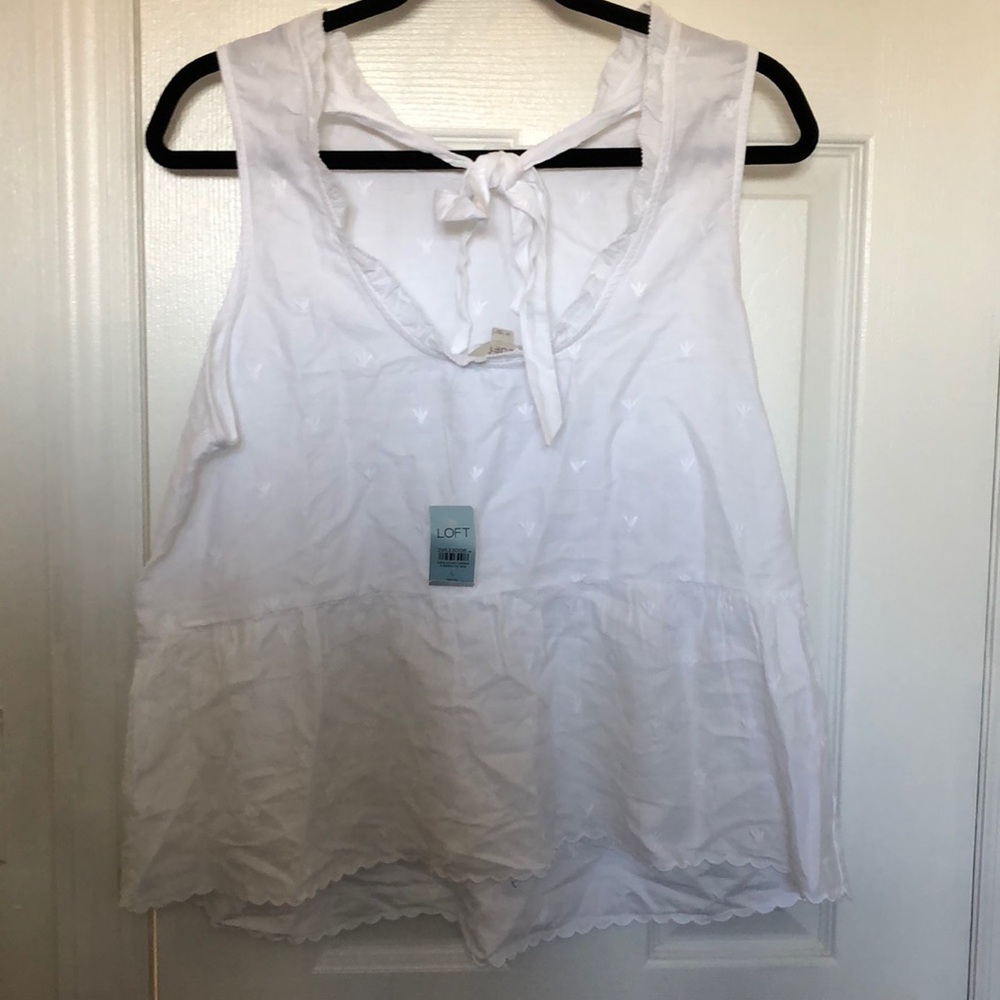 Loft Cotton peplum tank - Picture 4 of 6